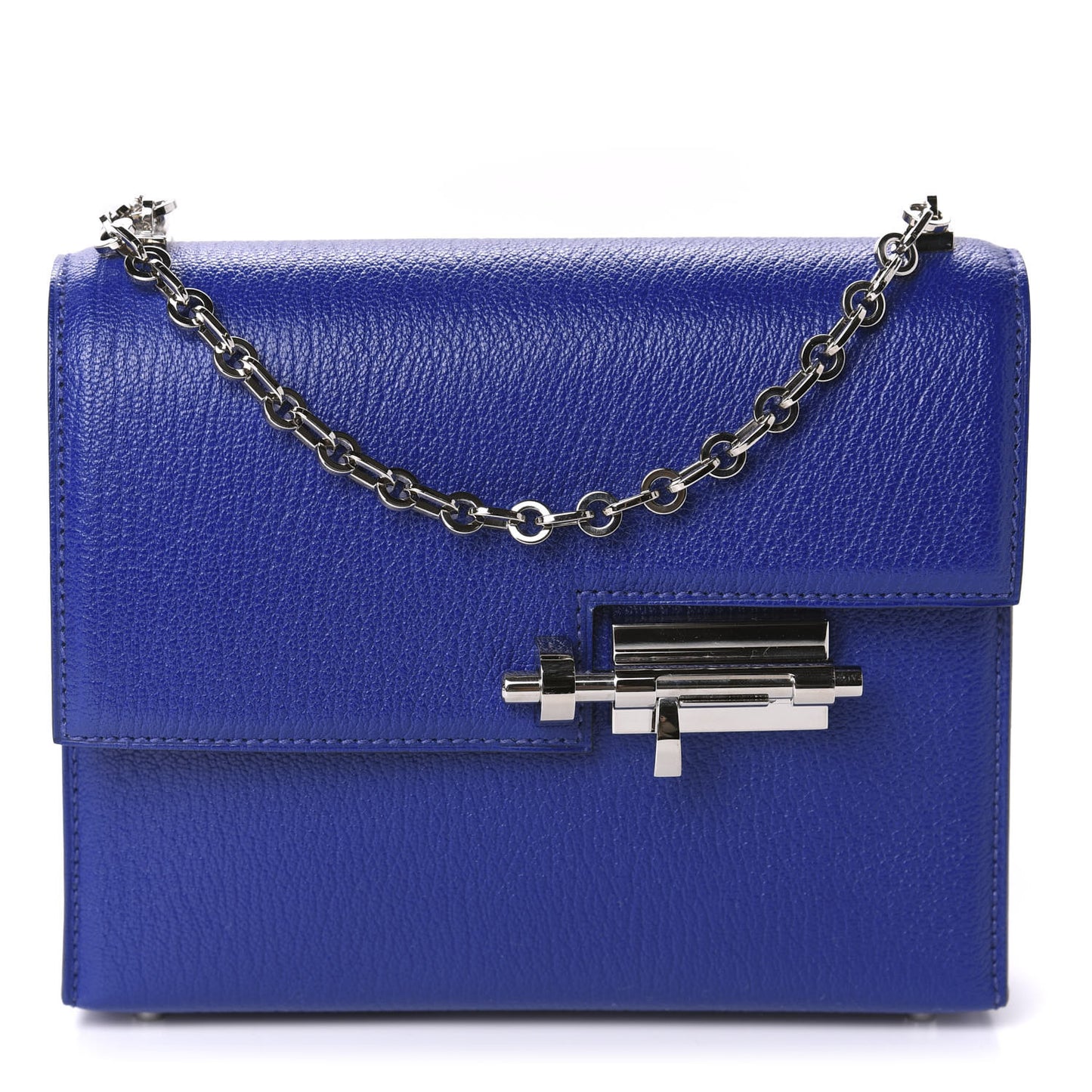 Chevre Chamkila Mini Verrou Chaine Bag Bleu Electrique