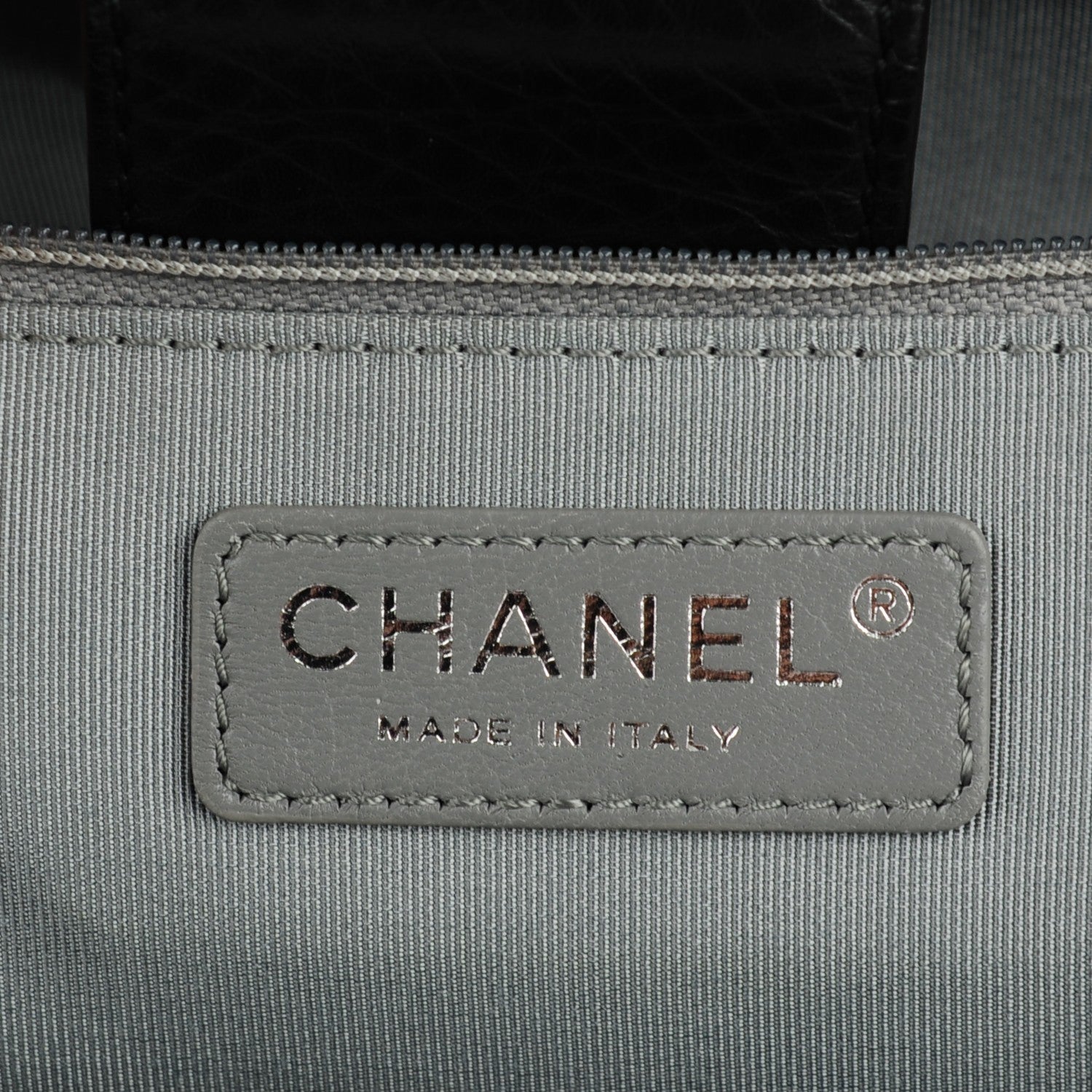 Chanel Calfskin Cerf Executive Shopper Tote Black 6 of 7