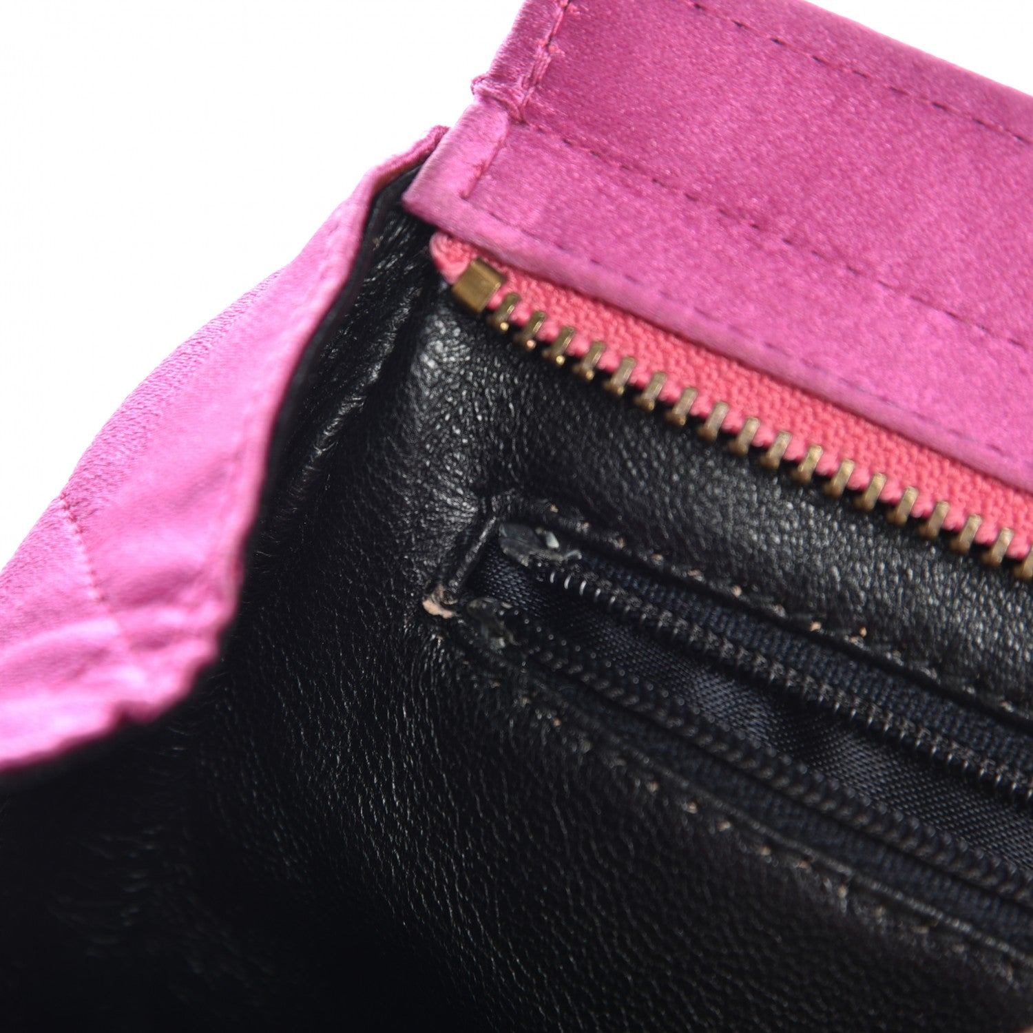 Chanel Satin Quilted CC Tassel Shoulder Bag Pink 9 of 9