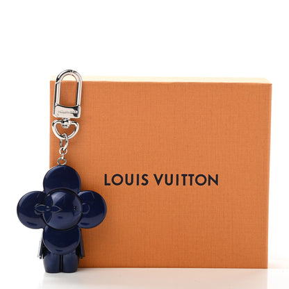 Louis Vuitton Metal Vivienne Bag Charm Key Holder Blue Marine 4 of 6