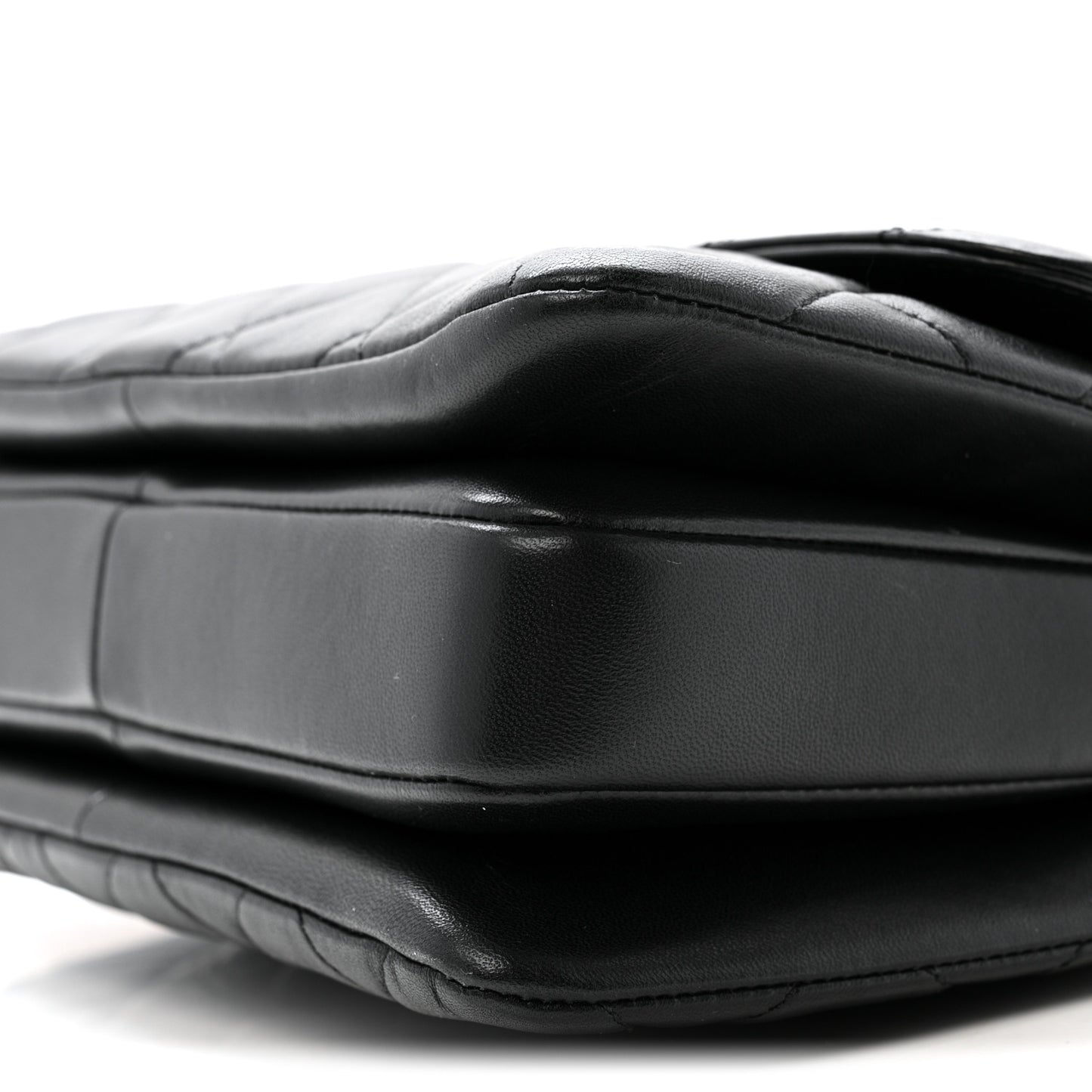 Lambskin Quilted Small Trendy CC Dual Handle Flap Bag Black