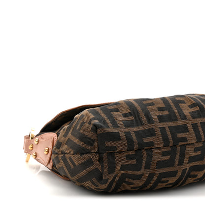 Fendi Zucca Cuoio Lucido Small Chef Shoulder Bag Tobacco Bois de Rose 4 of 12