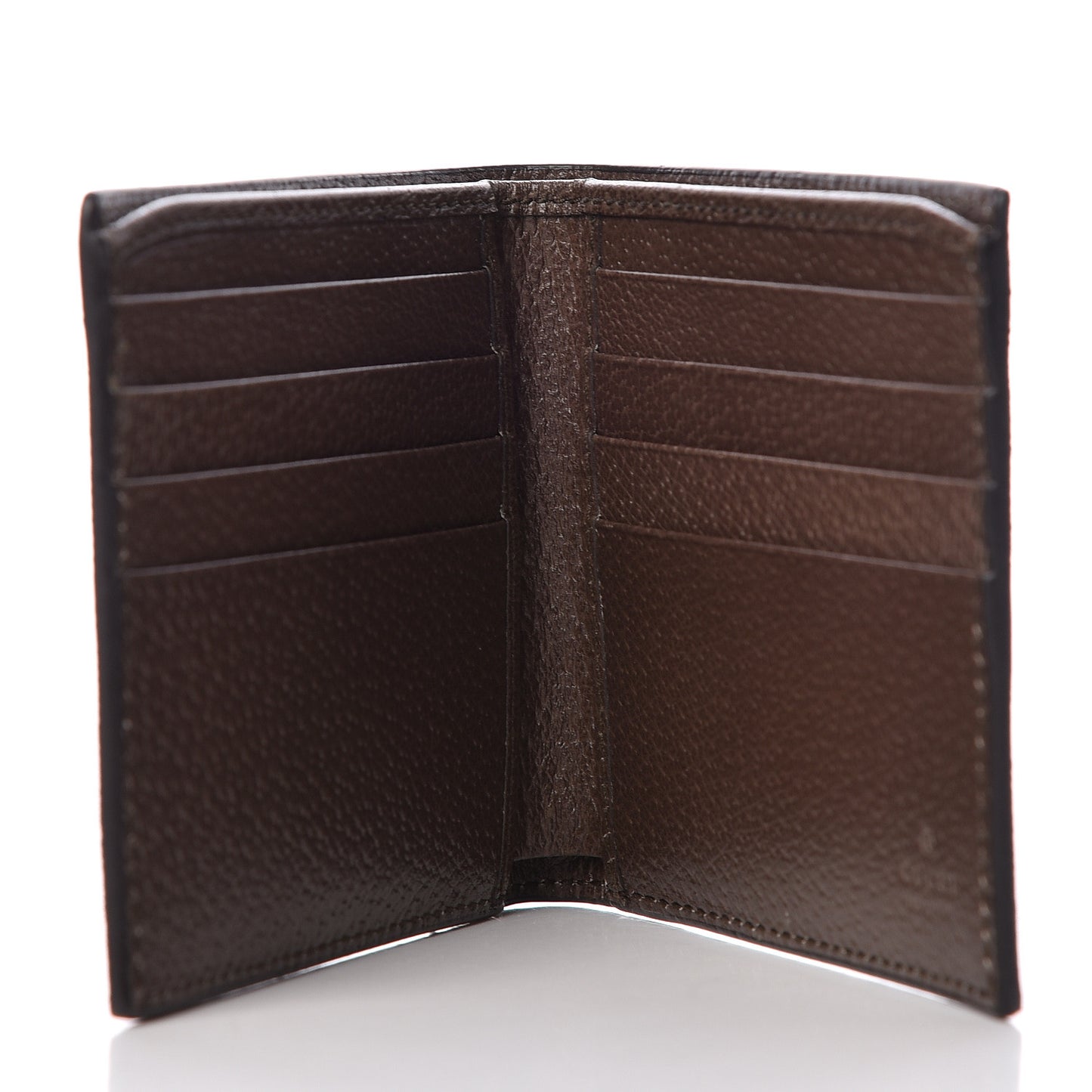 GG Supreme Monogram Chevron Bi-Fold Wallet Beige Green Red New Acero