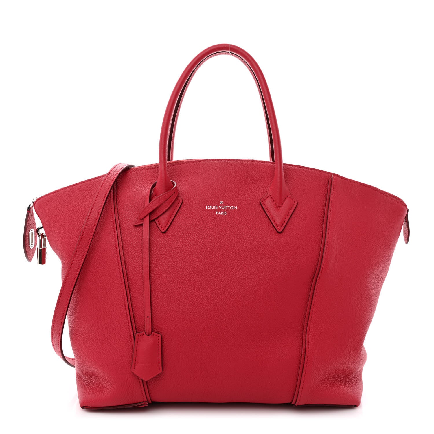 Louis Vuitton Veau Cachemire Soft Lockit MM Framboise 1 of 10