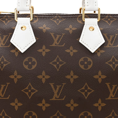 Louis Vuitton Monogram LV Match Speedy Bandouliere 25 White 6 of 10