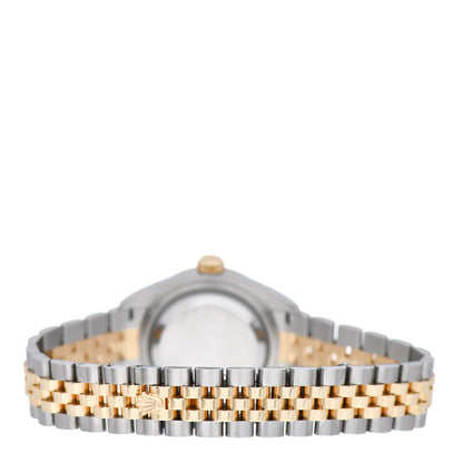 Rolex Stainless Steel 18K Yellow Gold 28mm Oyster Perpetual Datejust Watch Silver Roman 279173 3 of 5