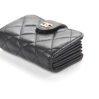 Chanel Caviar Quilted Gusseted Card Holder Black 7 of 11