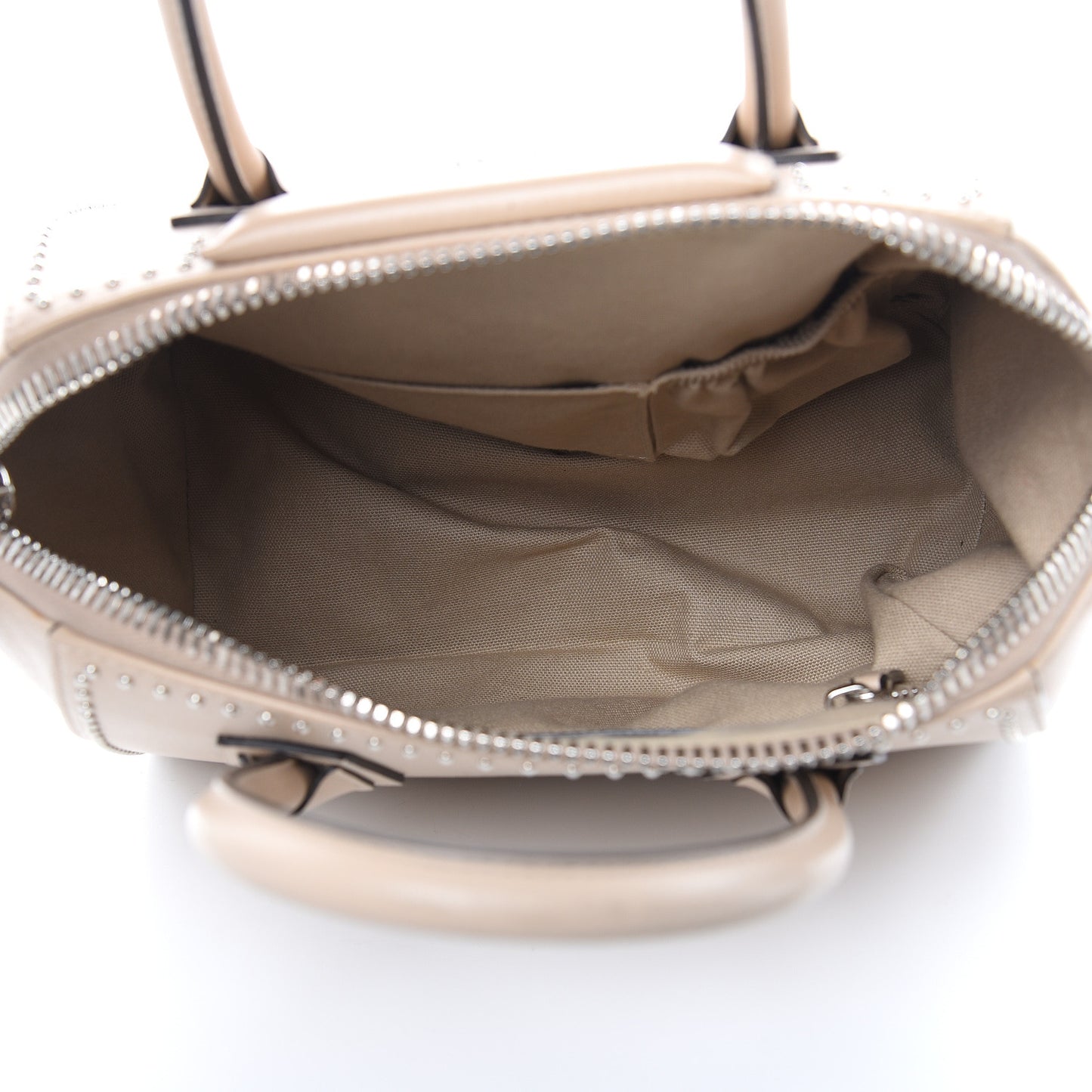 Calfskin Small Studded Antigona Nude