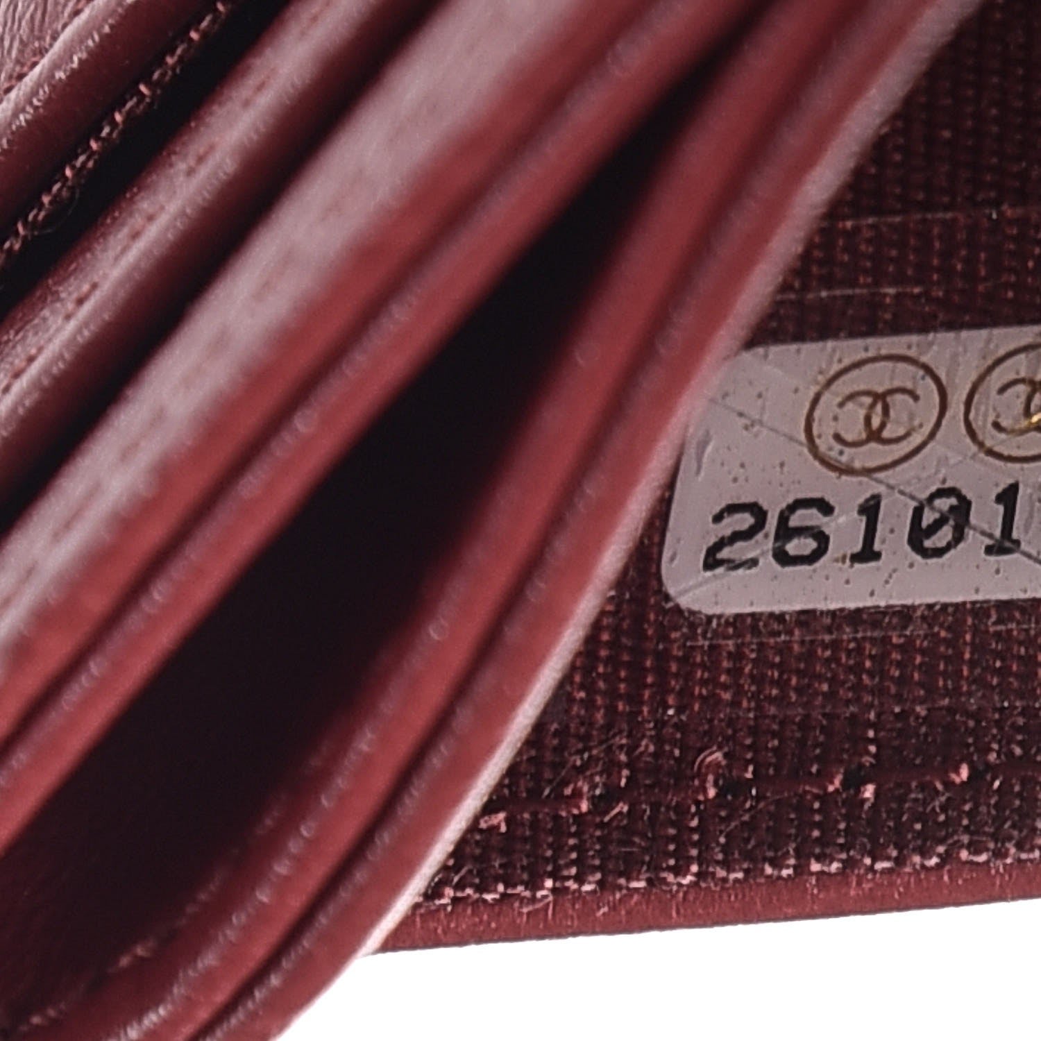Chanel Grained Calfskin CC Card Holder Dark Red 7 of 8
