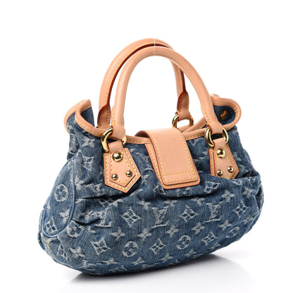 Louis Vuitton Monogram Denim Pleaty Blue 3 of 11