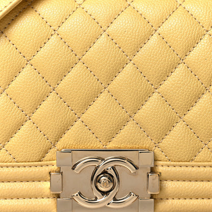 Chanel Caviar Quilted Small Boy Flap Yellow 8 of 11