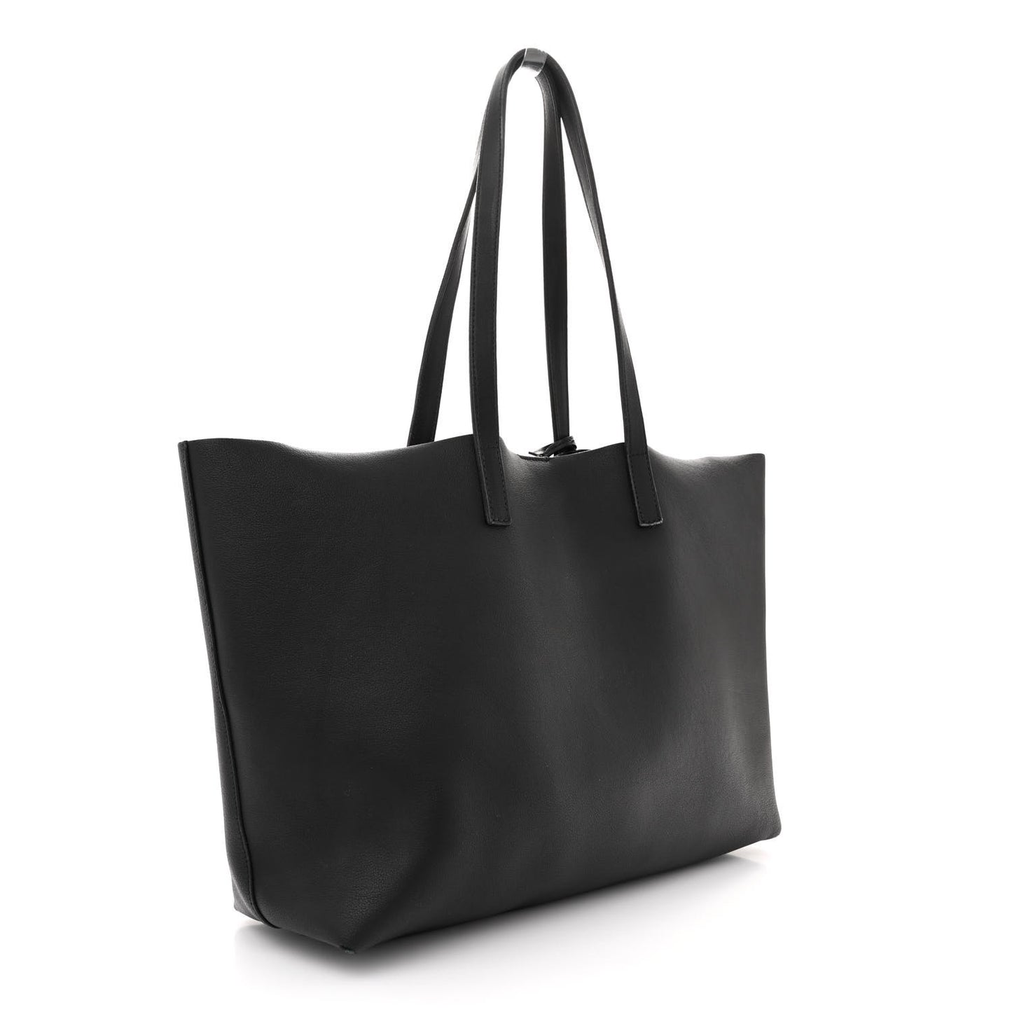 Calfskin Large Shopping Tote Black