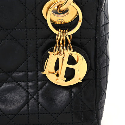 Christian Dior Lambskin Cannage Mini Lady Dior Black 11 of 18