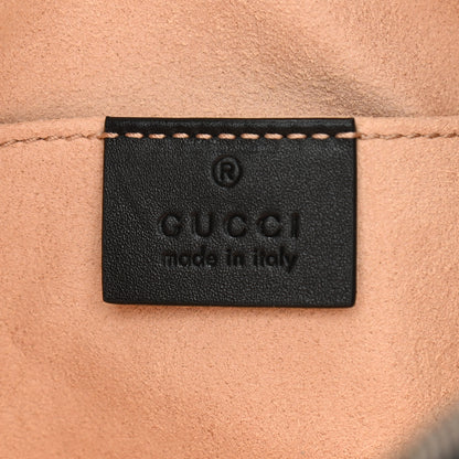 Gucci Calfskin Matelasse GG Marmont Belt Bag 85 34 Black 6 of 12