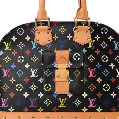 Louis Vuitton Monogram Multicolor Alma GM Black 8 of 12