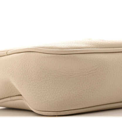 Gucci Grained Calfskin Mini Logo Messenger Bag White 10 of 14