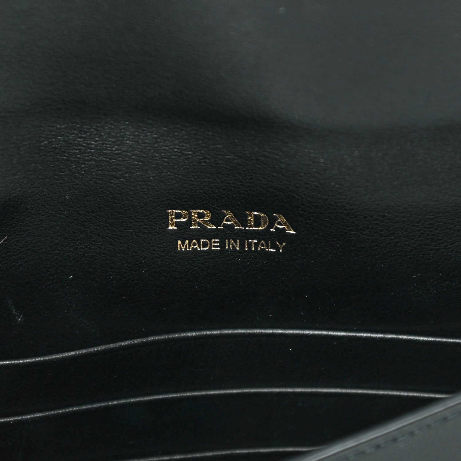 Prada Saffiano Envelope Wristlet Crossbody Wallet Black 7 of 14