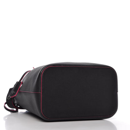Louis Vuitton Calfskin Lockme Bucket Black 4 of 10
