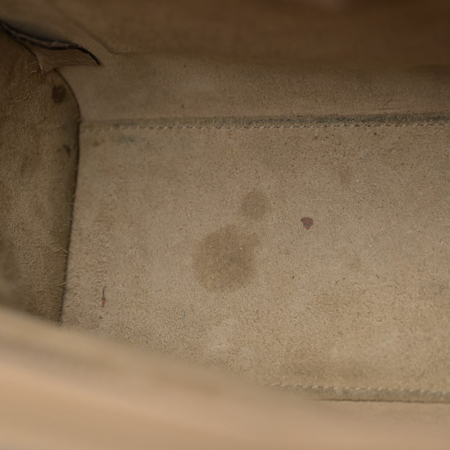 Drummed Calfskin Nano Luggage Dune