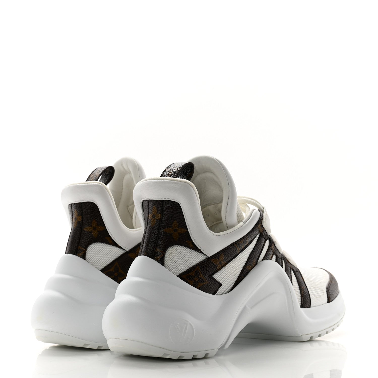 Louis Vuitton Patent Monogram LV Archlight Sneakers 38 White 4 of 8