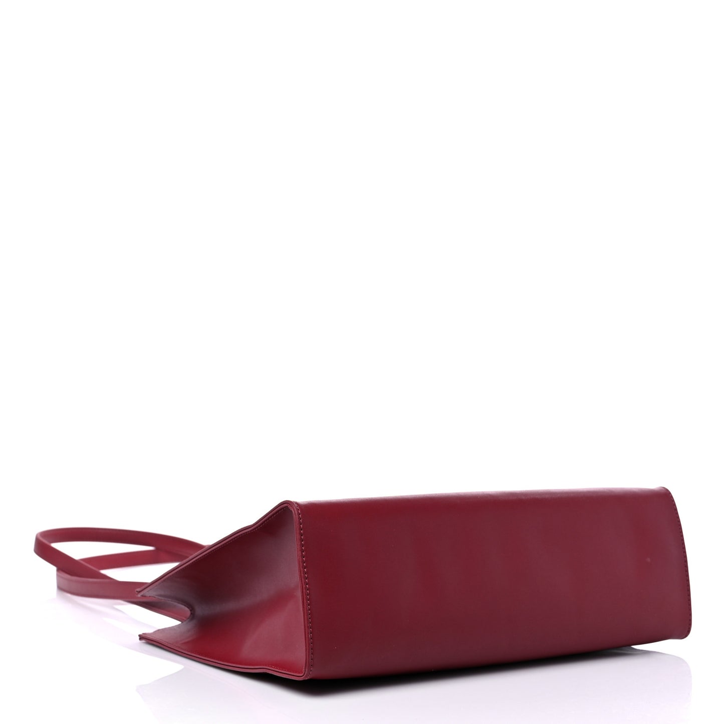 Vegan Leather Medium Shopping Bag Oxblood