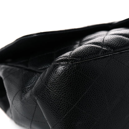 Chanel Caviar Quilted Jumbo Single Flap Black 8 of 19