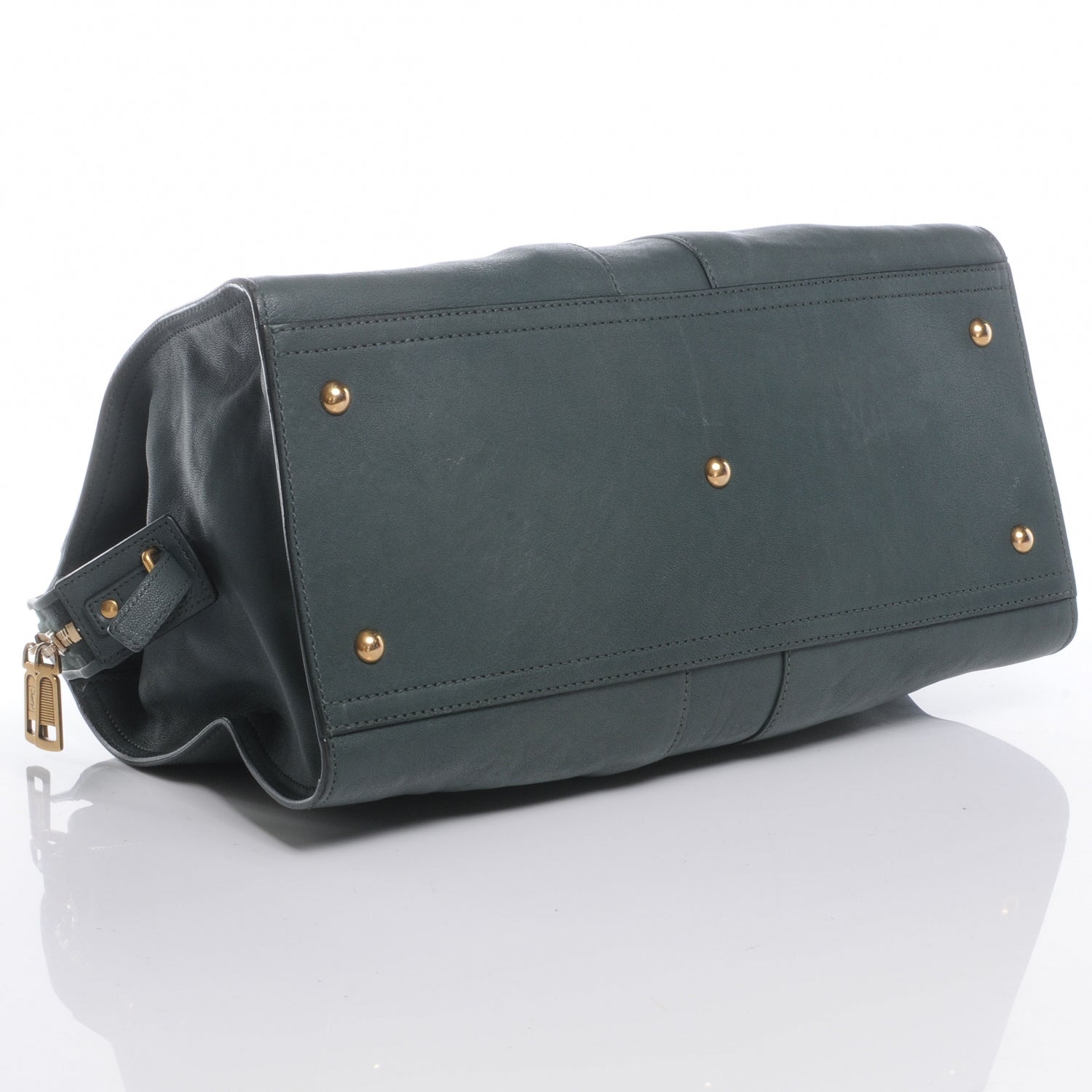 Saint Laurent Leather Medium Cabas Chyc Thyme 4 of 7
