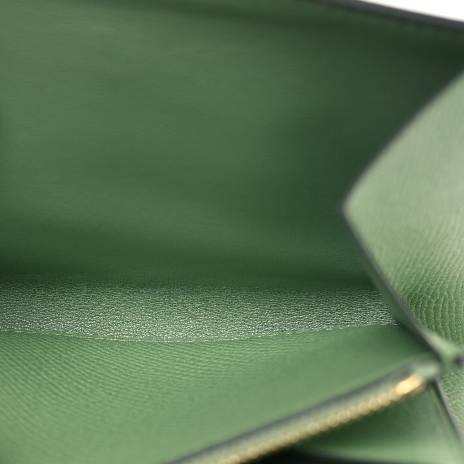 Hermes Epsom Constance Compact Passant Wallet Vert Criquet 5 of 10