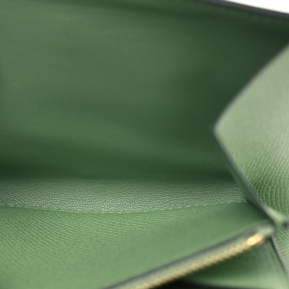 Hermes Epsom Constance Compact Passant Wallet Vert Criquet 5 of 10