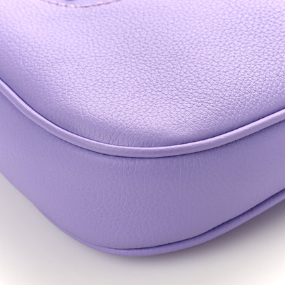 Versace Calfskin La Medusa Small Hobo Crossbody Lilac 8 of 8