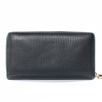 Gucci Pebbled Calfskin Soho Zip Around Wallet Black 5 of 7