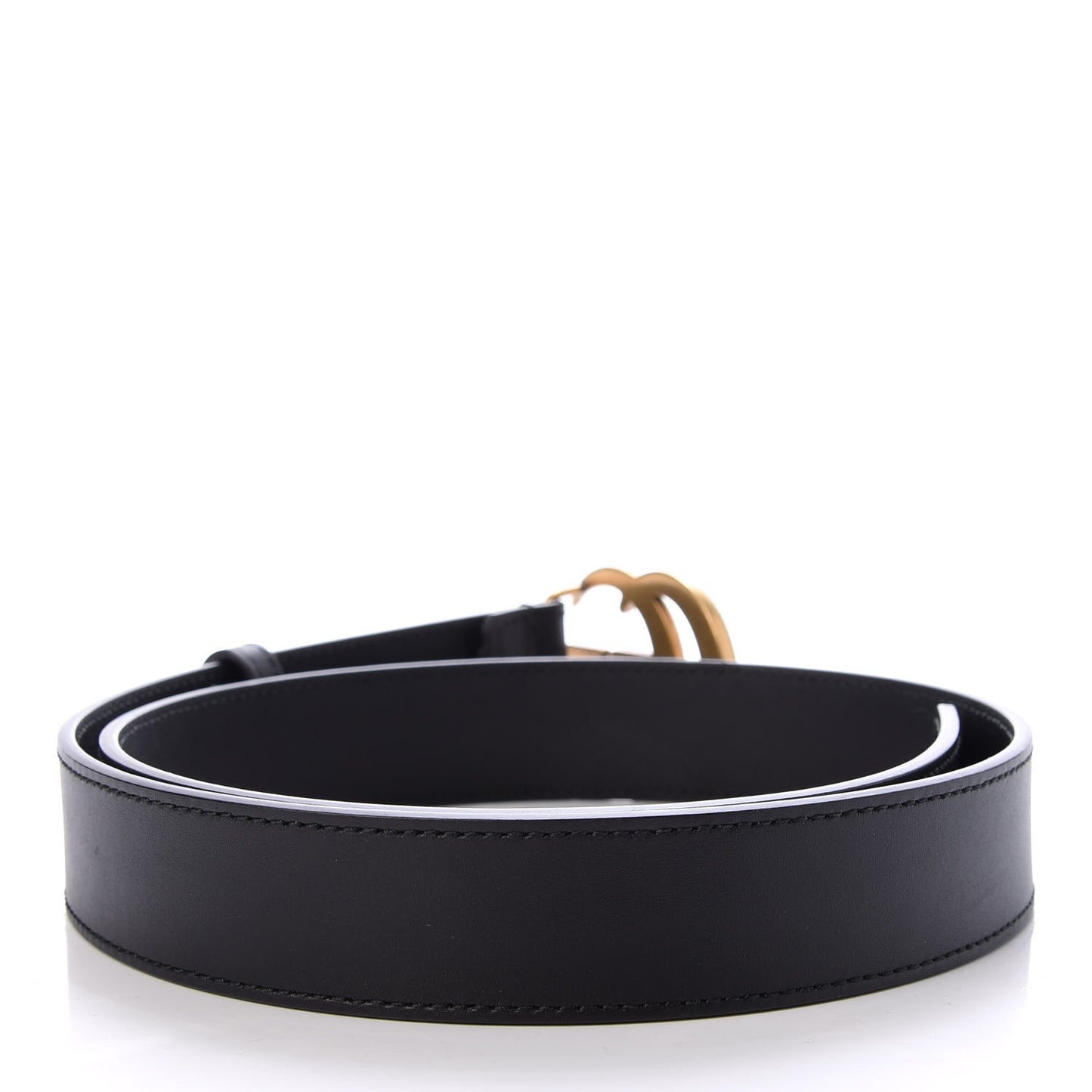 Calfskin Double G 30mm Belt 80 32 Black