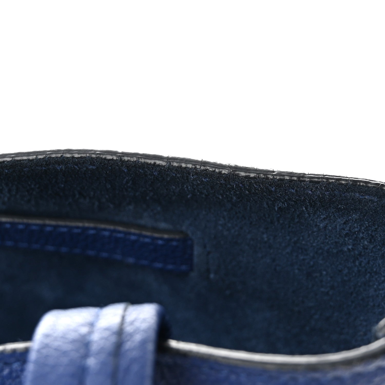 Celine Soft Grained Calfskin Small Belt Cabas Phantom Deep Blue 11 of 16
