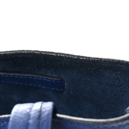 Celine Soft Grained Calfskin Small Belt Cabas Phantom Deep Blue 11 of 16