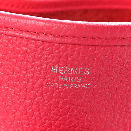 Hermes Taurillon Clemence Evelyne III PM Rose Extreme 7 of 10