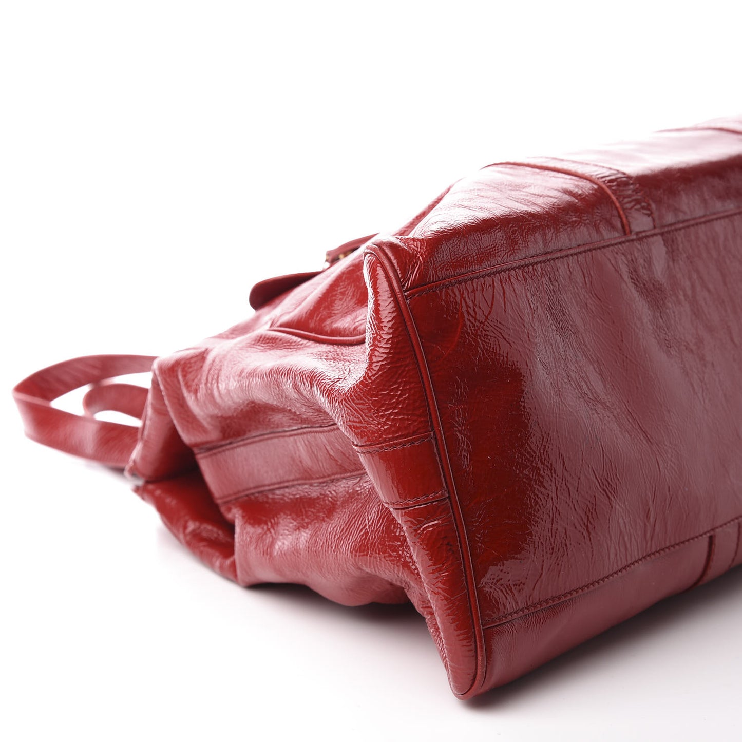 Vitello Naplak Oversized Bag De Jour Rosso