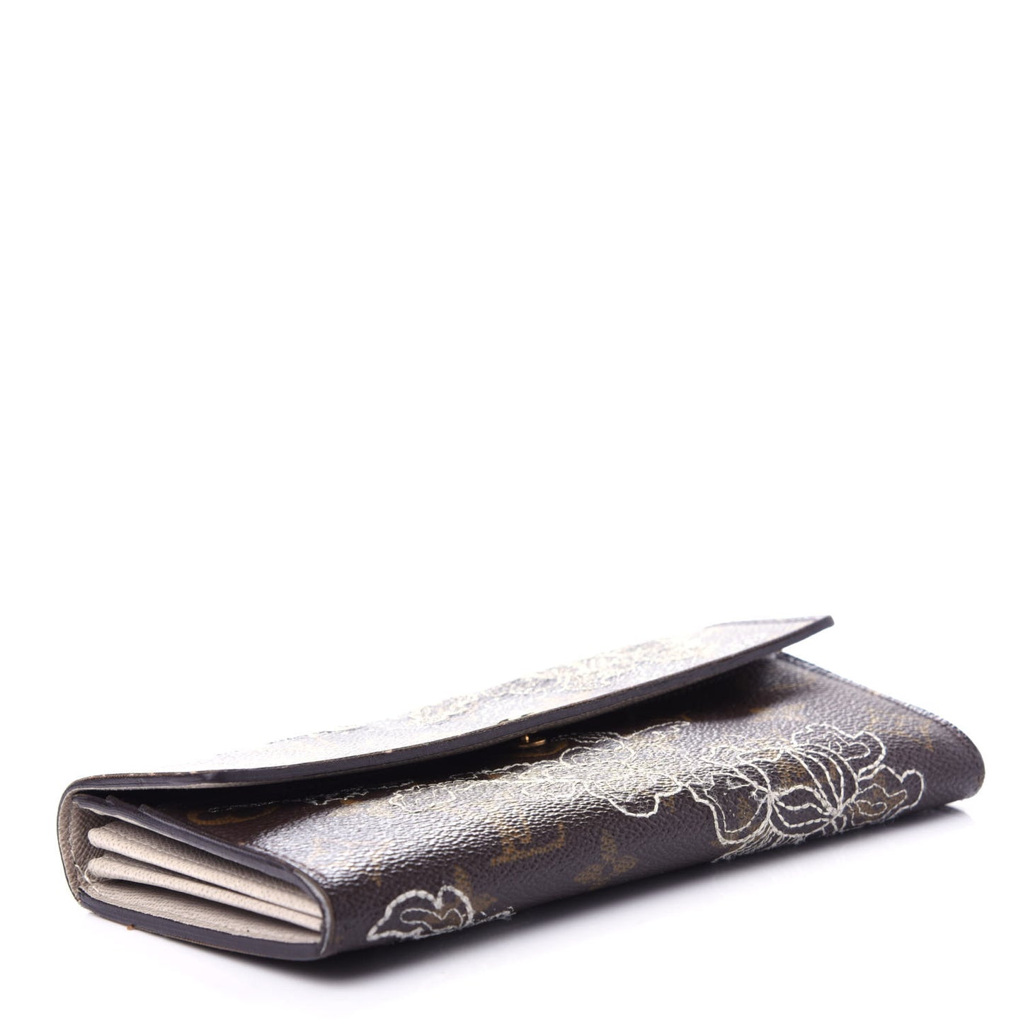 Monogram Dentelle Sarah Wallet Silver