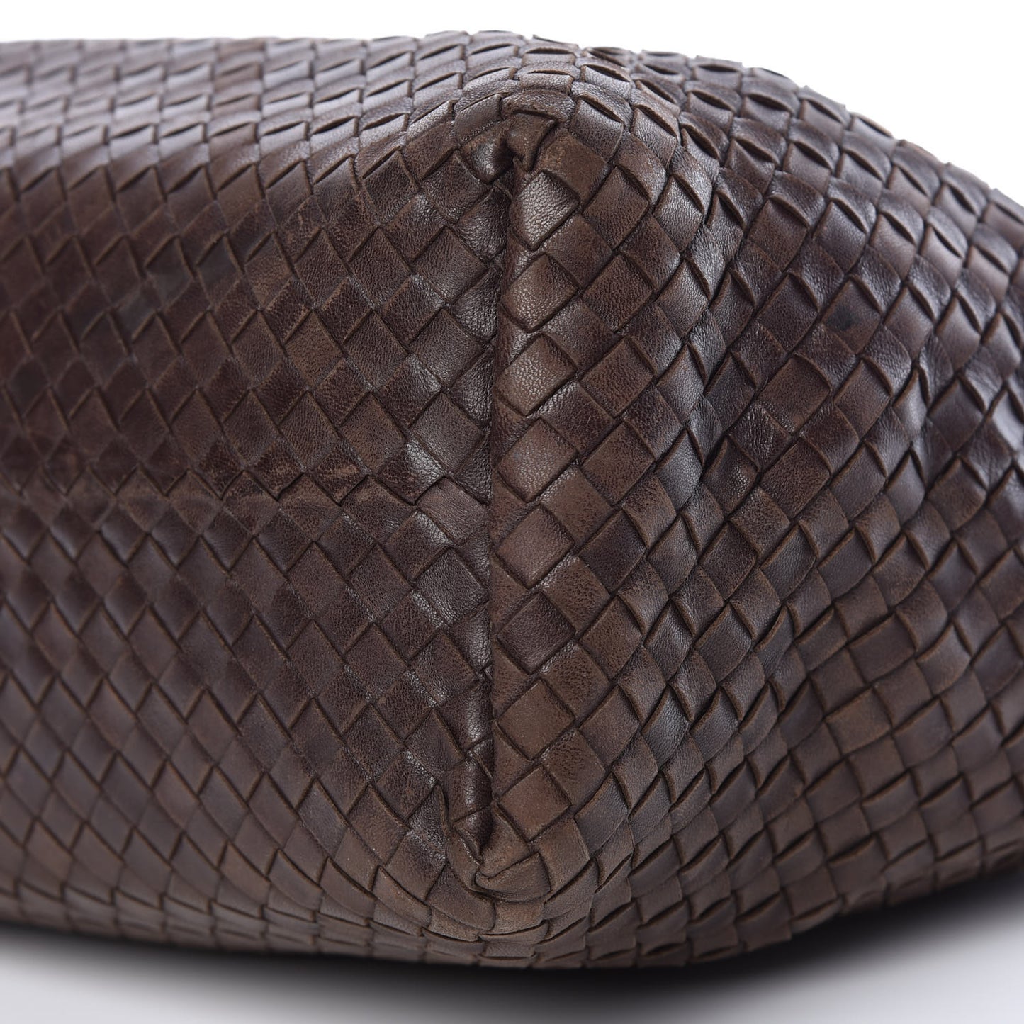 Nappa Intrecciato Medium Garda Bag Ebano