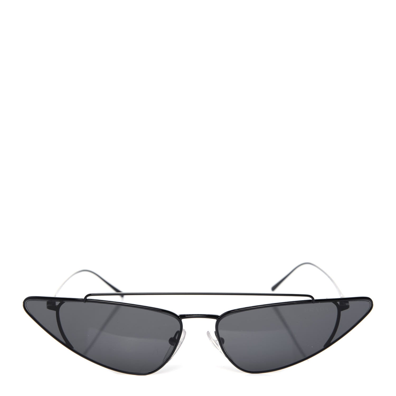 Prada Cat Eye Sunglasses SPR 64U Black 2 of 7