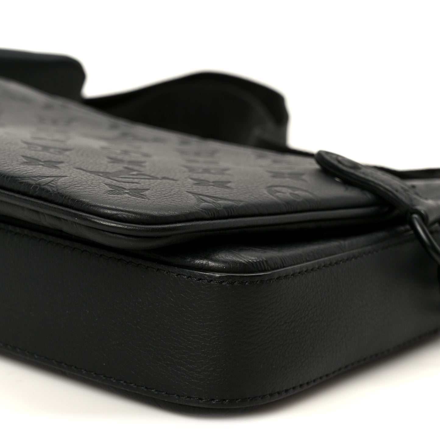 Calfskin Monogram Shadow Trio Messenger Black