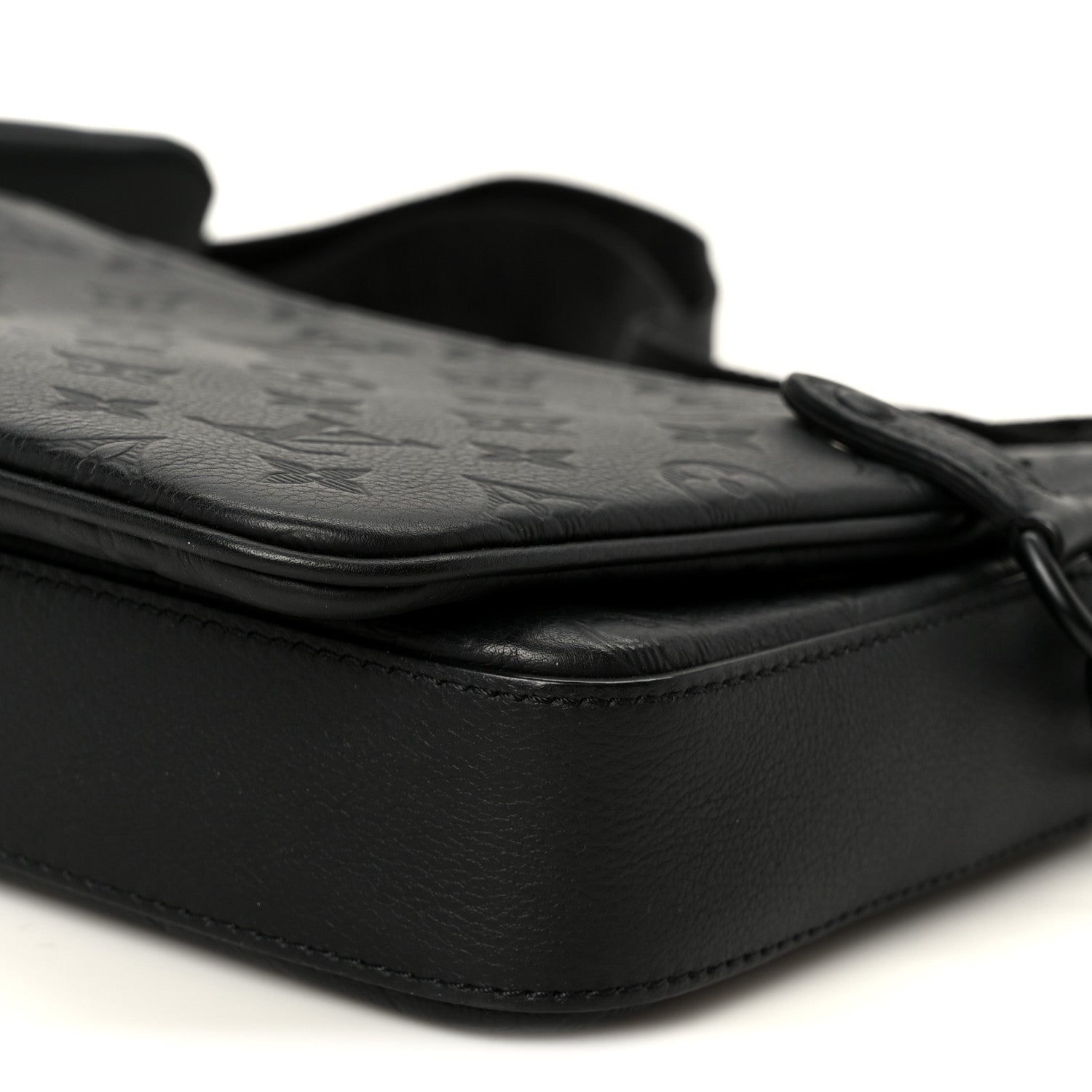 Louis Vuitton Calfskin Monogram Shadow Trio Messenger Black 10 of 10