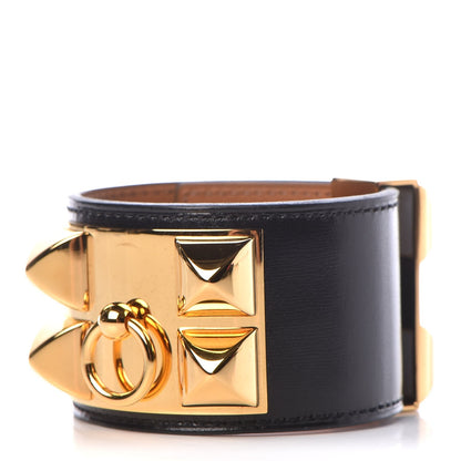 Hermes Box Collier De Chien CDC Bracelet S Black 1 of 8