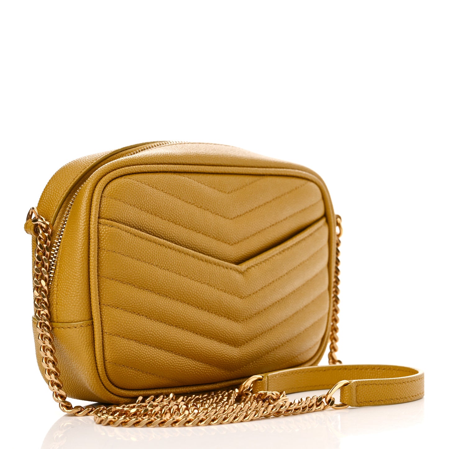 Grain De Poudre Matelasse Monogram Mini Lou Camera Bag Light Chartreuse