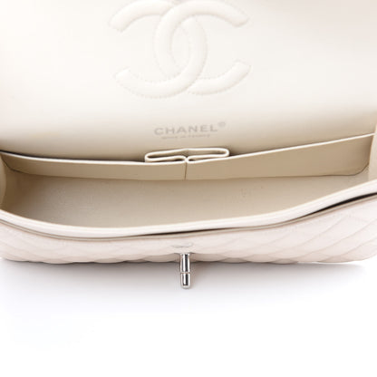 Chanel Caviar Quilted Medium Double Flap Light Beige 5 of 12