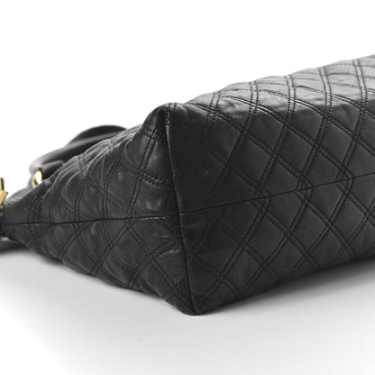 Marc Jacobs Calfskin Quilted Rio Satchel Tote Bag Black 7 of 11