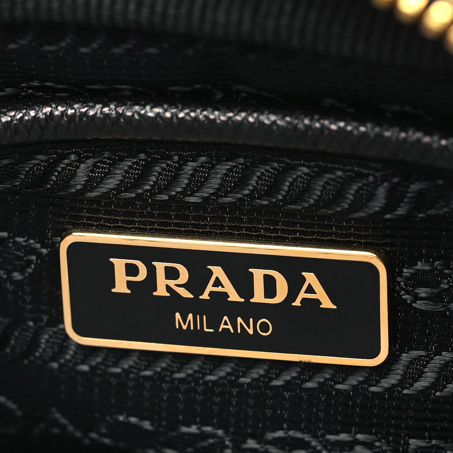 Prada Tessuto Nylon Saffiano Convertible Crossbody Wristlet Black 6 of 9