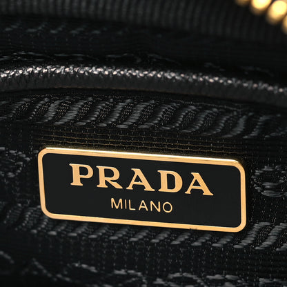 Prada Tessuto Nylon Saffiano Convertible Crossbody Wristlet Black 6 of 9