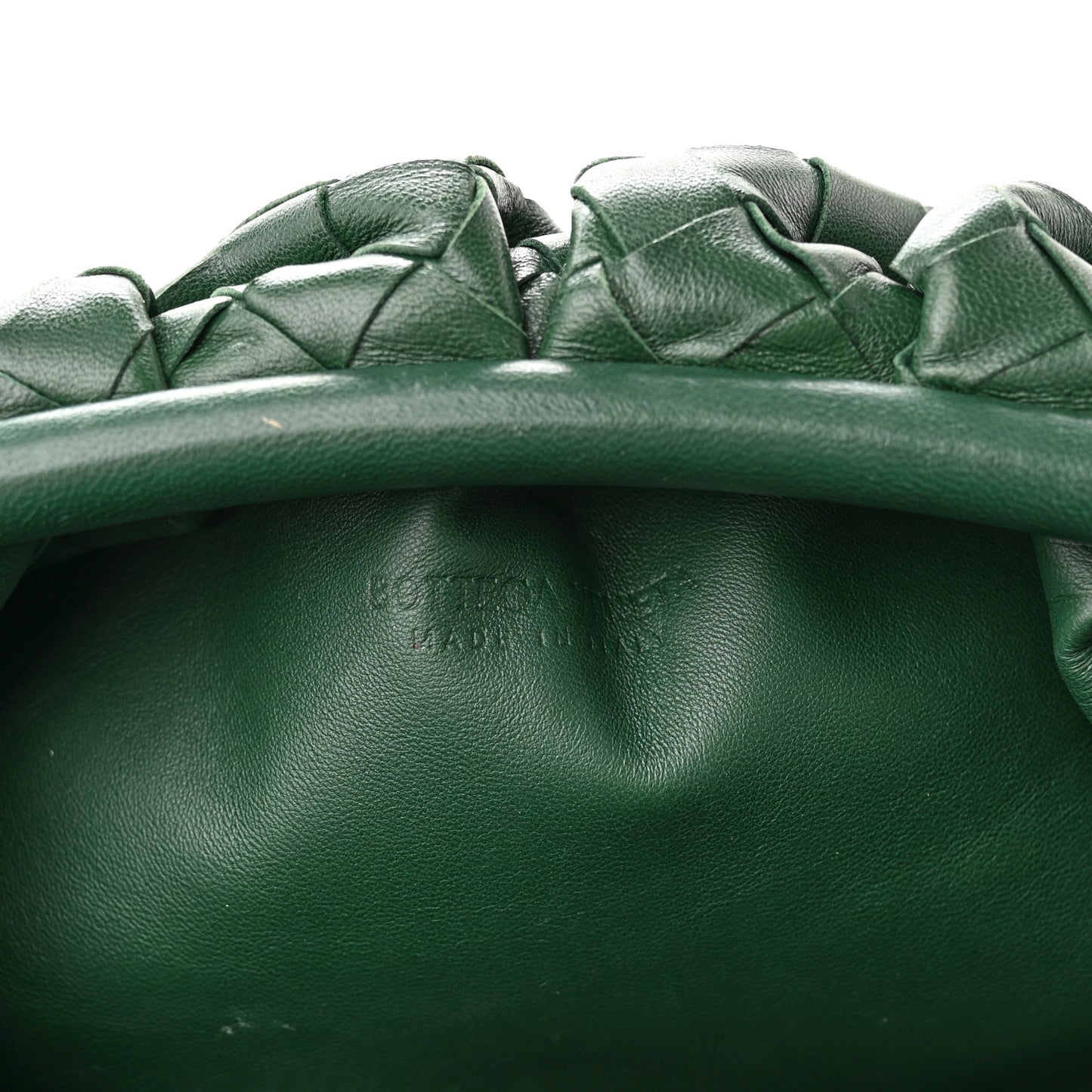 Nappa Maxi Intrecciato The Pouch Oversized Clutch Raintree