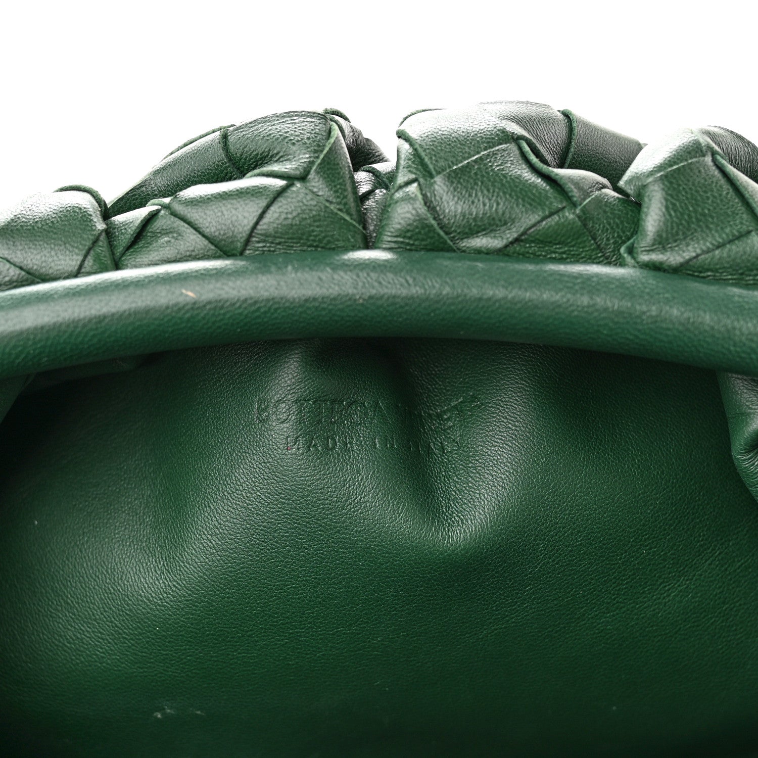 Bottega Veneta Nappa Maxi Intrecciato The Pouch Oversized Clutch Raintree 6 of 15
