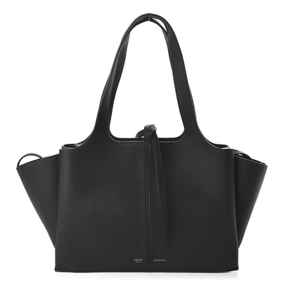 Celine Baby Grained Calfskin Small Tri-Fold Bag Black 1 of 9